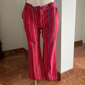Roxy Red strips pants capris , New size 25